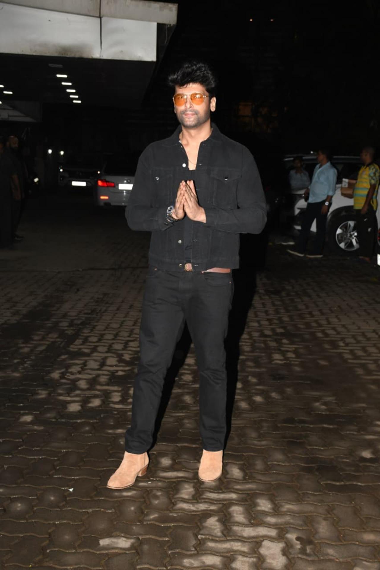 Kushal Tandon was spotted in the city sporting an all-black look. Kushal Tandon was spotted in the city sporting an all-black look.